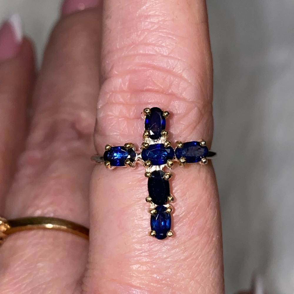 Black Opal Sterling Silver Ring Sz 8.5